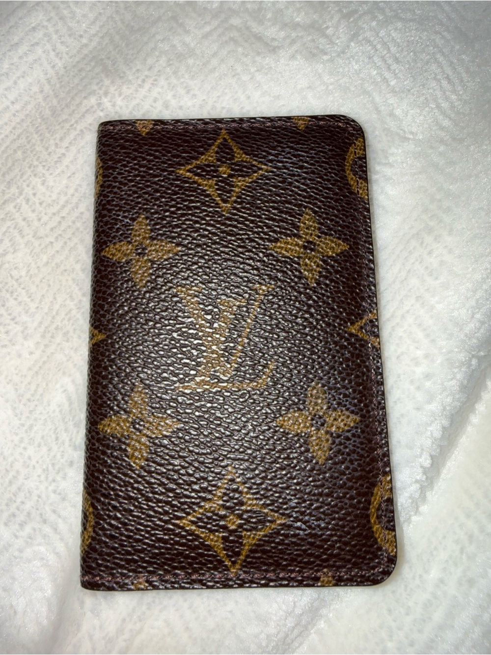 Louis Vuitton Monogram Canvas Card Holder in Brown and Gold